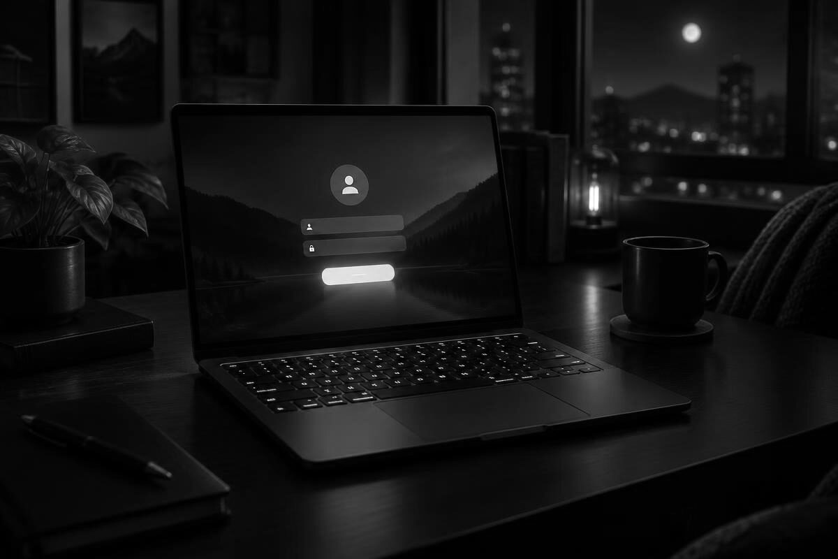 Moodbet giriş ekranı açık bir dizüstü bilgisayar